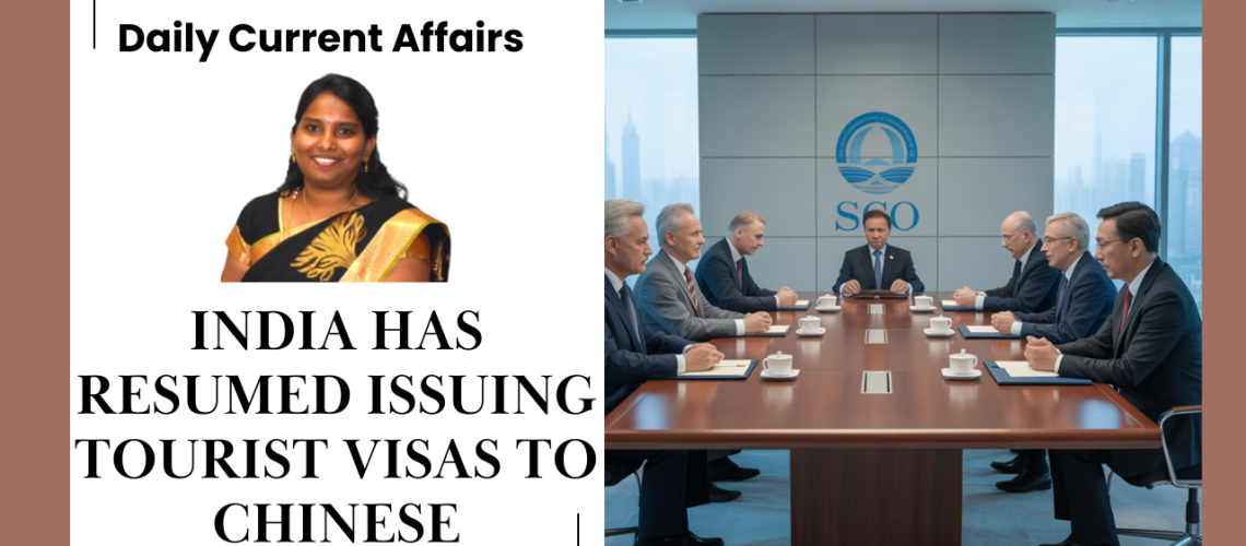 India has resumed issuing tourist visas to Chinese nationals